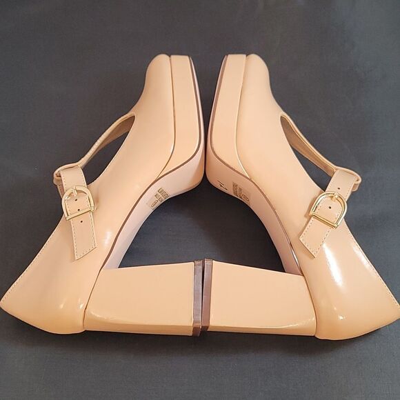 BRAND NEW CHASE+CHLOE BLOCK HEEL ADJUSTABLE BUCKLE PUMP G1 - Picture 12 of 16